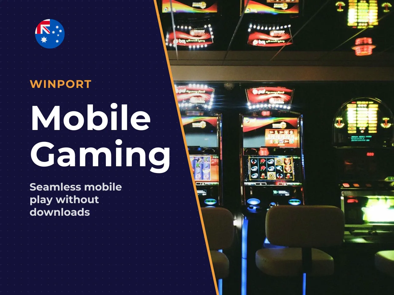 Mobile format and interface. The game