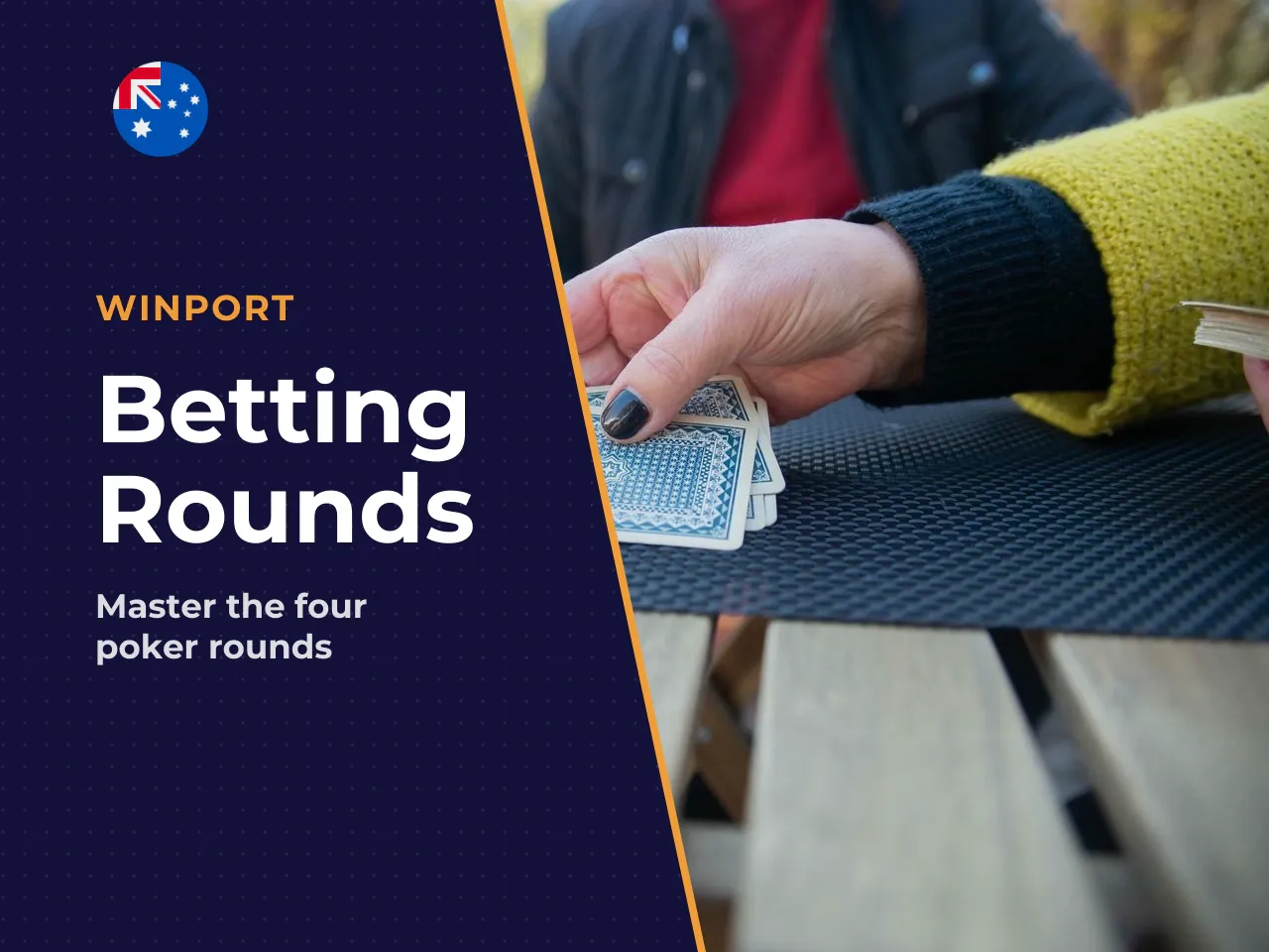 5. The four betting rounds, step