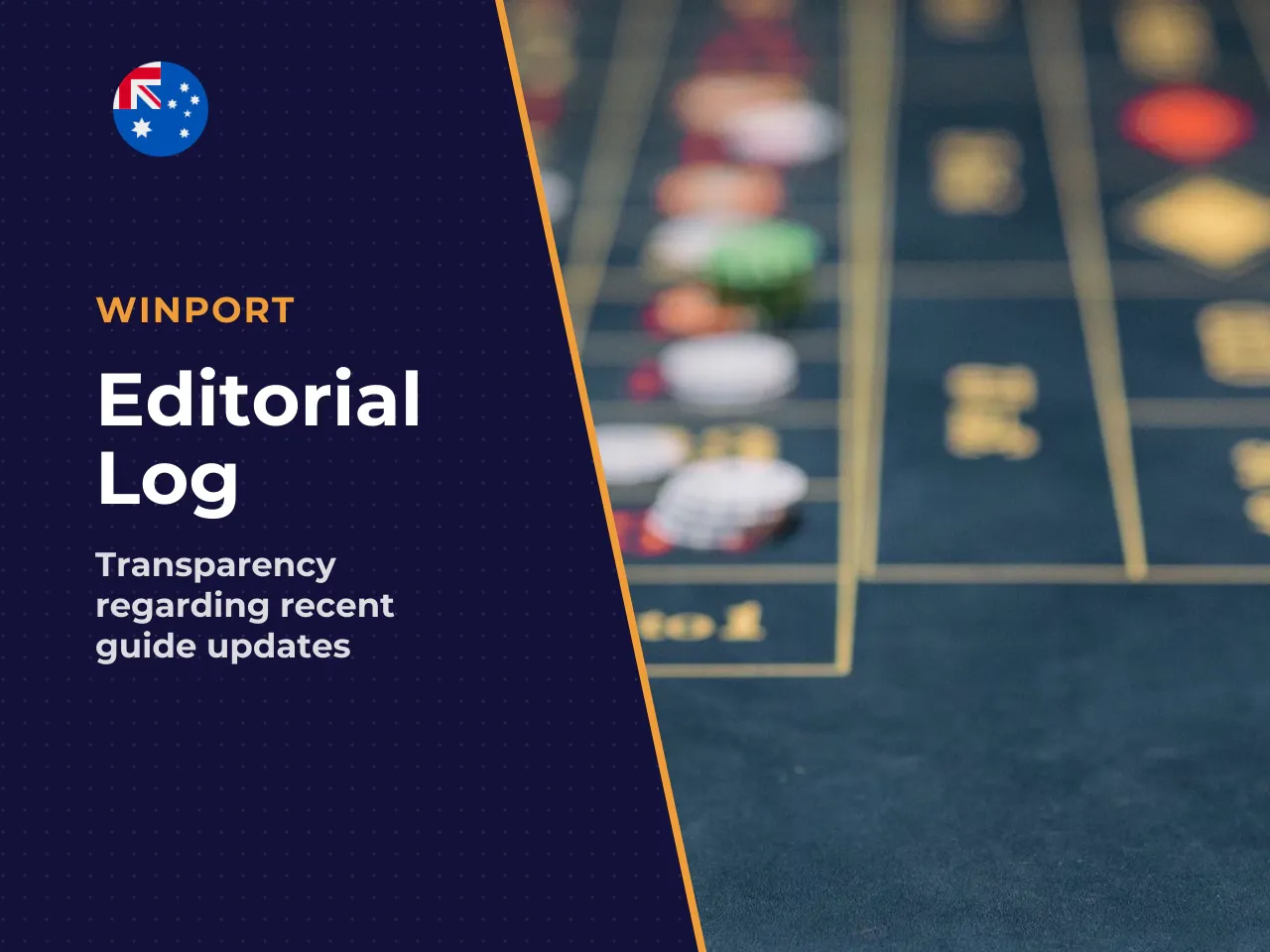 Appendix A editorial corrections log. For
